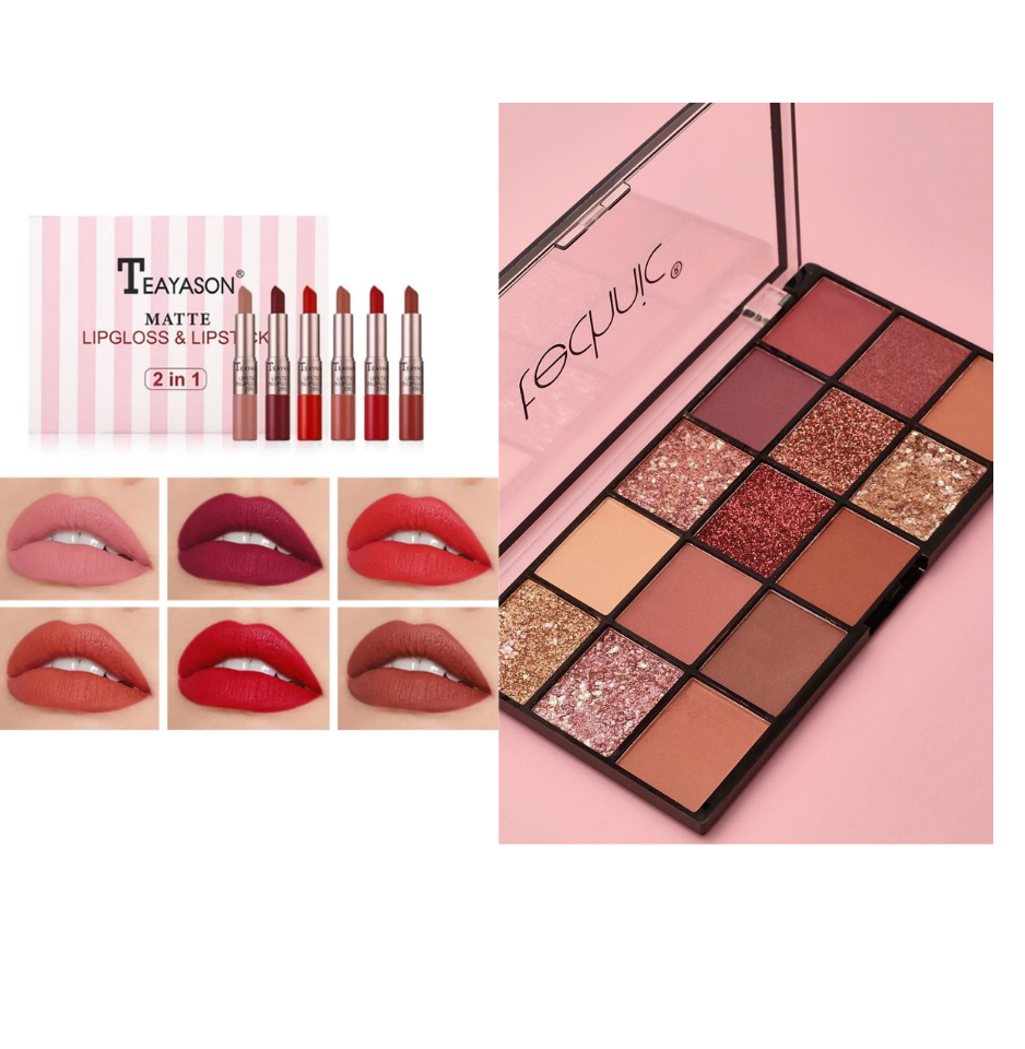 TEAYASON Matte Lipstic & Invite Only Eyeshadow Combo