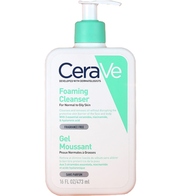 CeraVe Foaming Cleanser For Normal To Oily Skin – 473ML