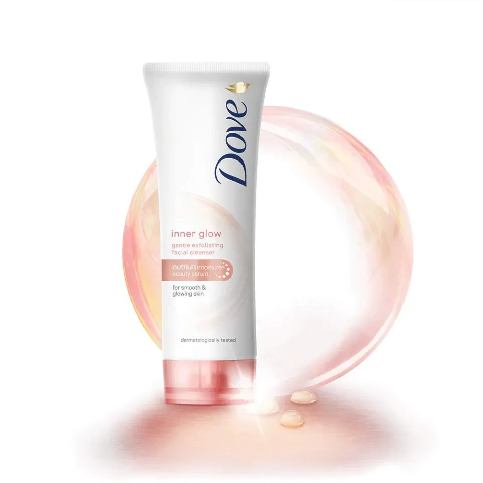 Dove Inner Glow Gentle Exfoliating Face Wash Cleanser-100G