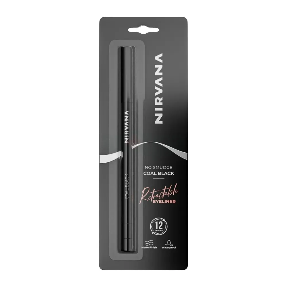 Nirvana Color No Smudge Retractable Eyeliner- Coal Black