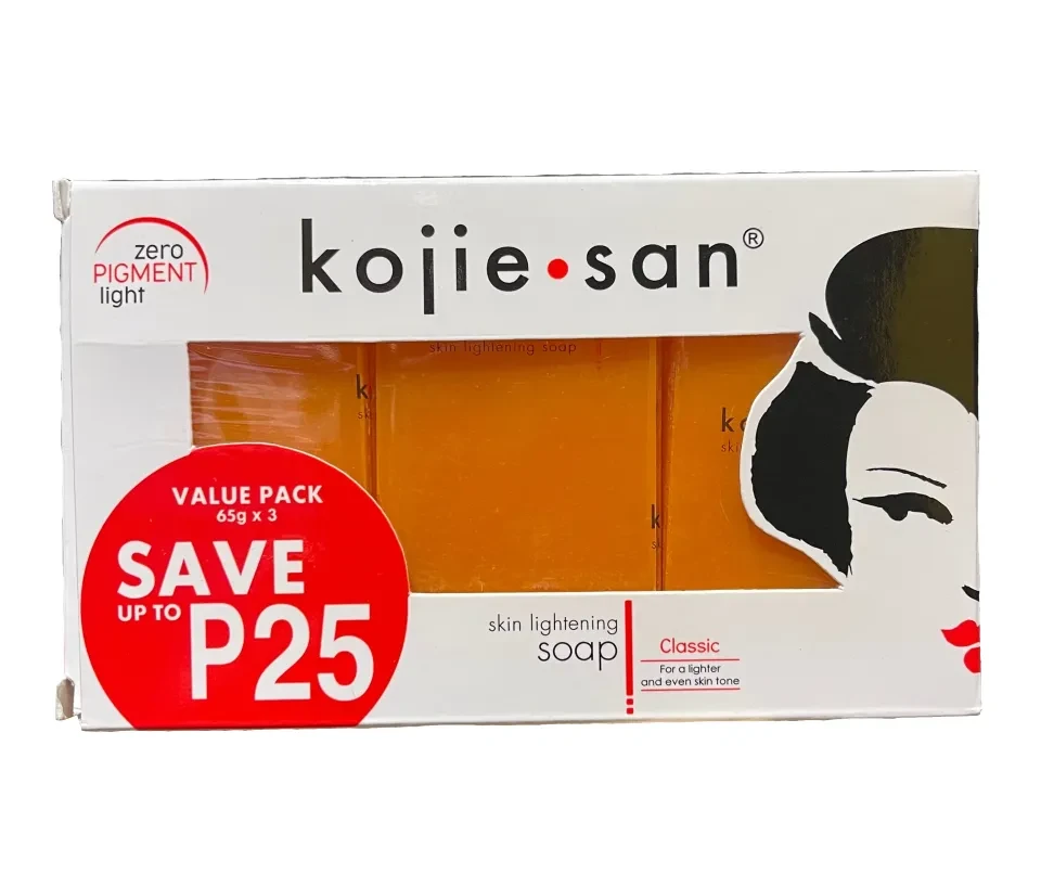 Kojie San Skin Lightening Kojic Acid Soap 3x 65G (Pack of 3)