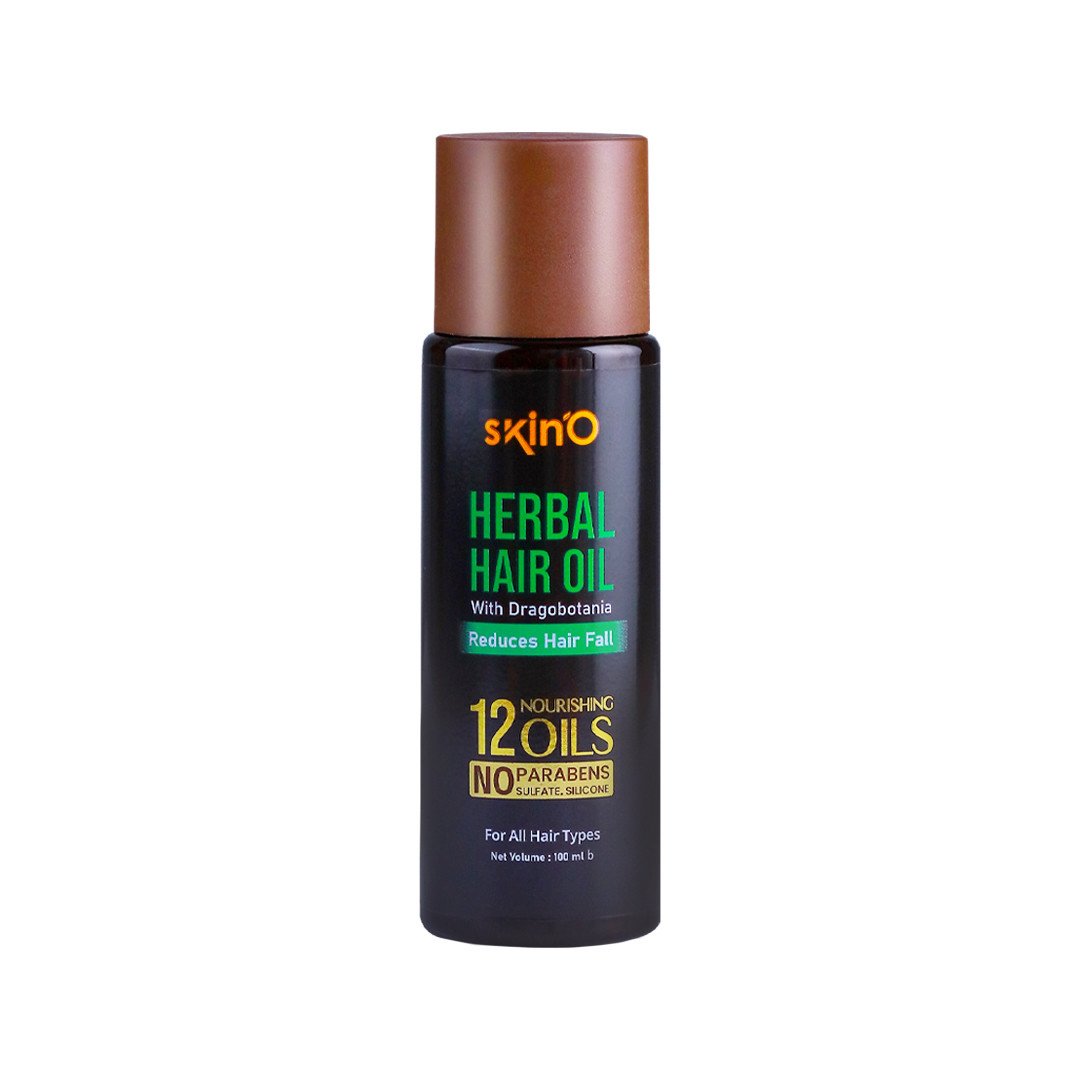 Skin'O Herbal Hair Oil With Dragobotania Reduces Hair Fall-100ML