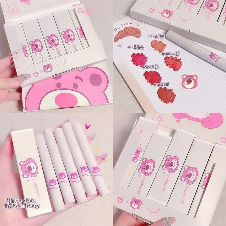 Danmolu 5pcs Waterproof Matte lipstick set