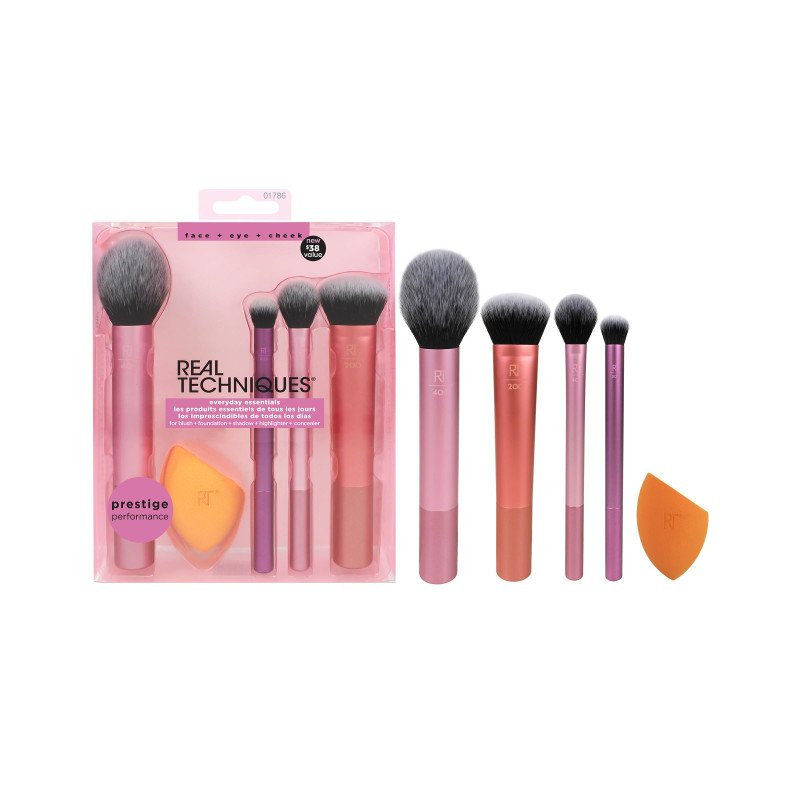 Real Techniques Everyday Essentials Brush Set – 5 Pieces