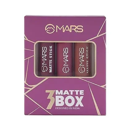 MARS Matte Box Set -3Pcs  Set Lipstick