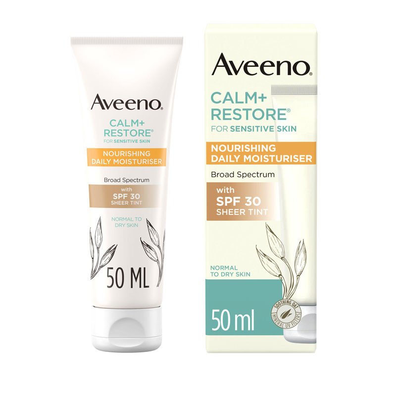 Aveeno Face Calm & Restore Face Cream Moisturizer with SPF30