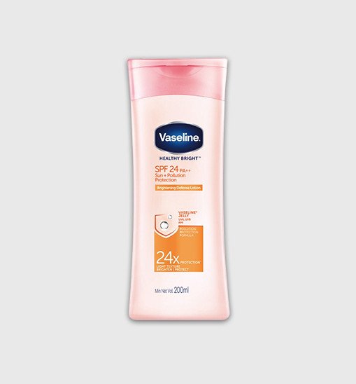 Vaseline Healthy Bright SPF 24 pa++ sun-pollution brightening protection lotion (100ml)