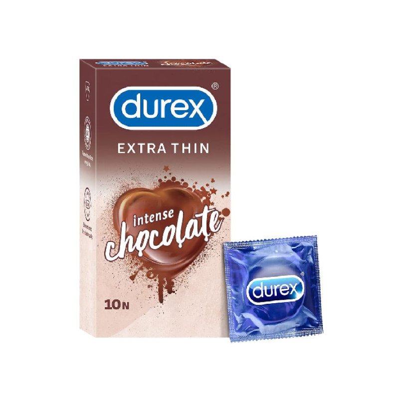 Durex Extra Thin Chocolate Flavoured Condoms-10Pcs