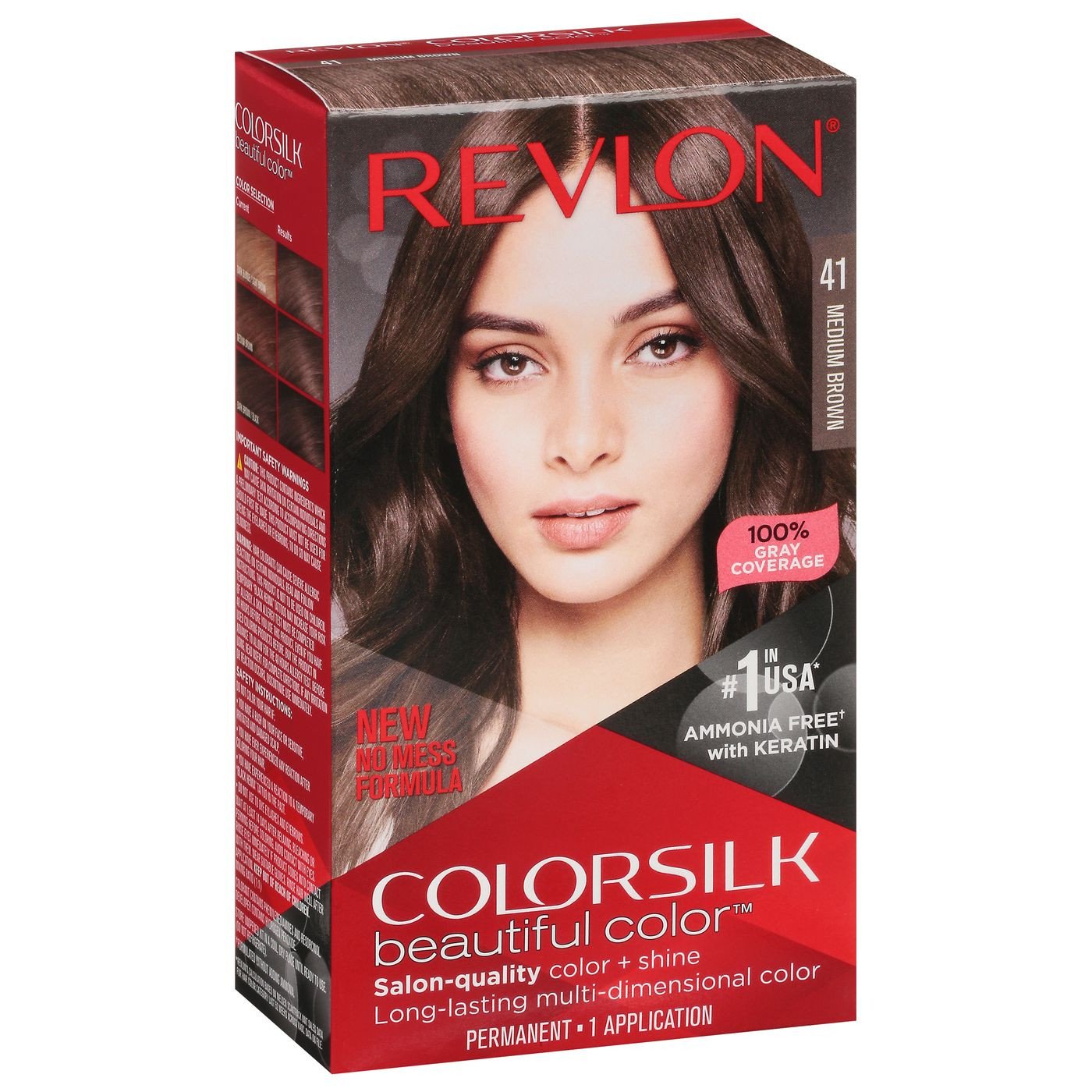 Revlon Colorsilk Beautiful Hair Color-41 Medium Brown