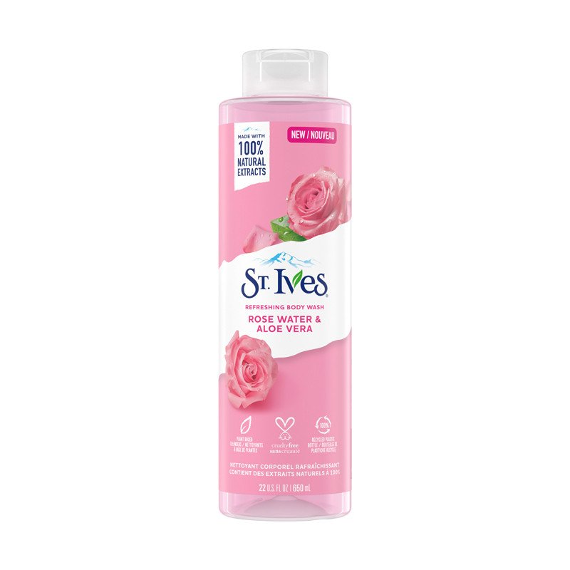 St.Ives Rose Water & Aloe Vera Refreshing Body Wash 650ml