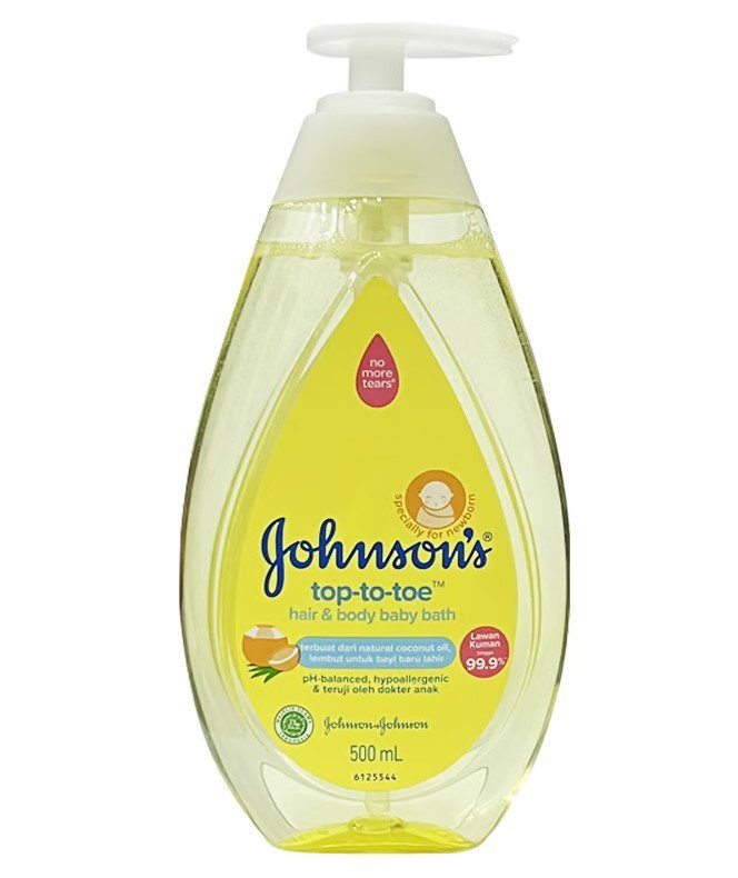 Johnsons Top-To-Toe Hair & Body Baby Bath 500ml
