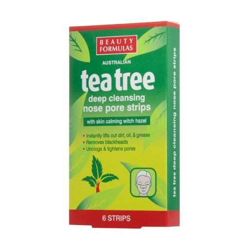 Beauty Formulas Tea Tree Nose Pore Strips (6 Strips)