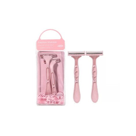 LMLTOP Comfort & Portable 2pcs Razor Set-Pink