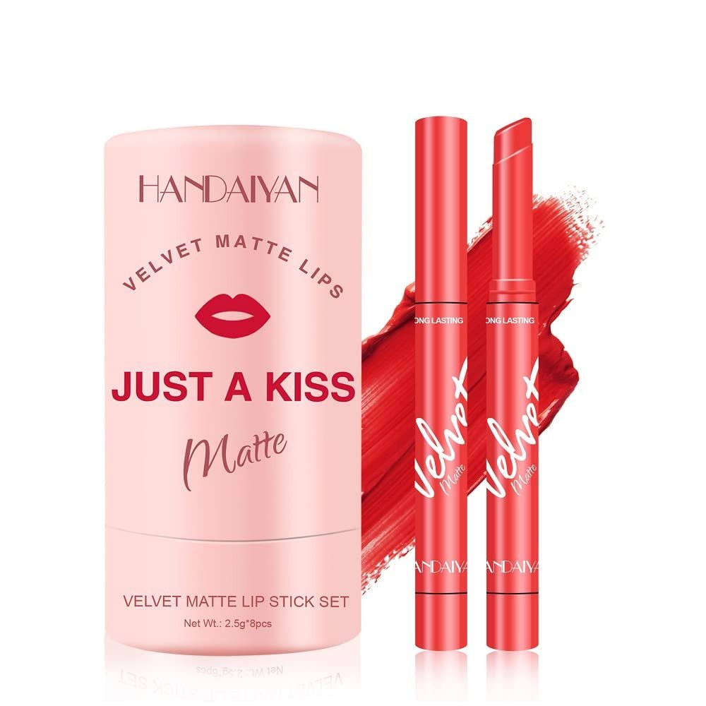 Handaiyan Just a Kiss Velvet Matte 8 Pcs Lipstick Set