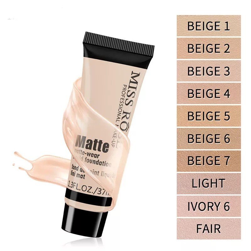 MISS ROSE Matte-Wear Liquid Foundation – 37ml