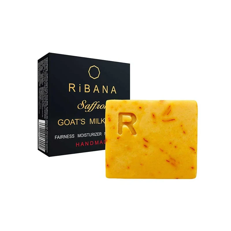 RIBANA Saffron Goat’s Milk Soap – 110GM