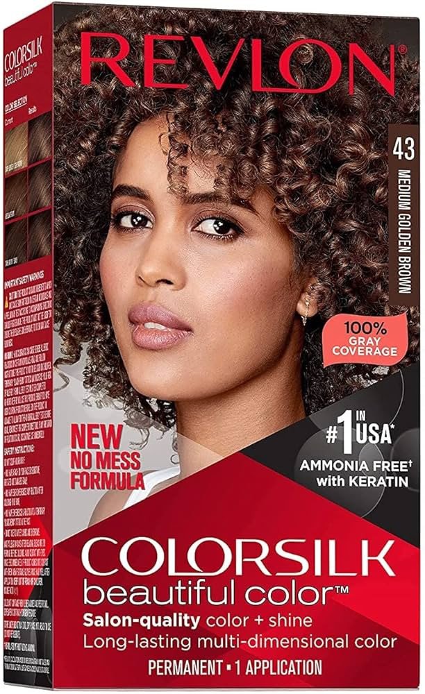 Revlon Colorsilk Beautiful Hair Color-43 Medium Golden Brown