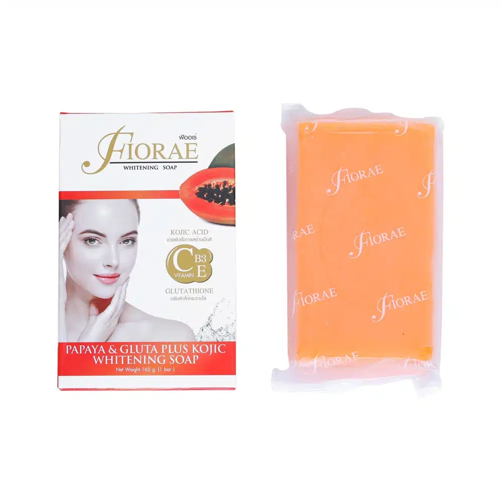 Fiorae Papaya & Gluta Plus Kojic Whitening Soap