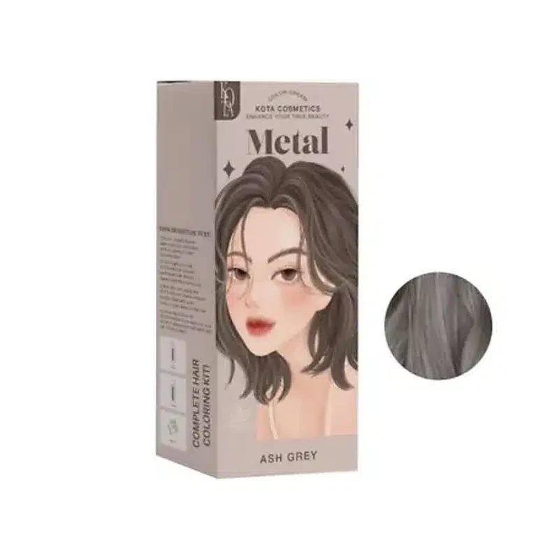 Kota Cosmetics Hair Color Cream Meta Ash Gray-100ML