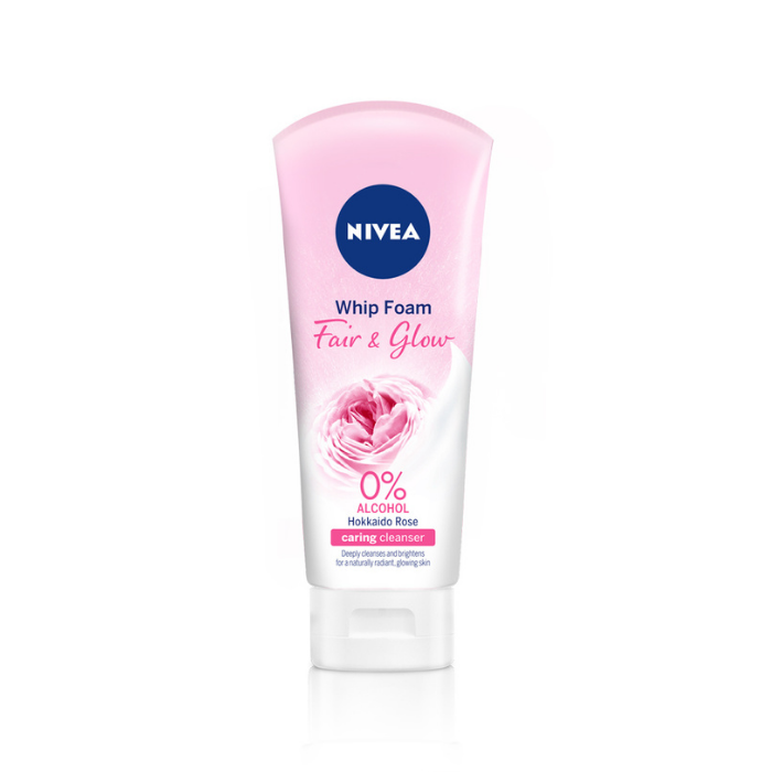 Nivea Rosy Bright Hokkaido Rose Whip Foam Cleanser-100G