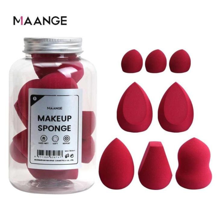 Maange Makeup Sponge Jar-8Pcs
