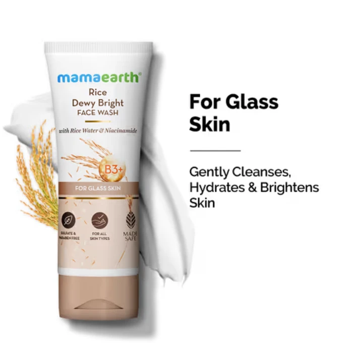 Mamaearth Rice Dewy Bright Face Wash 100ml